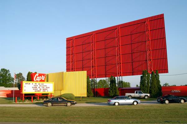Capri Drive-In Theatre - Lining Up 2004 (newer photo)